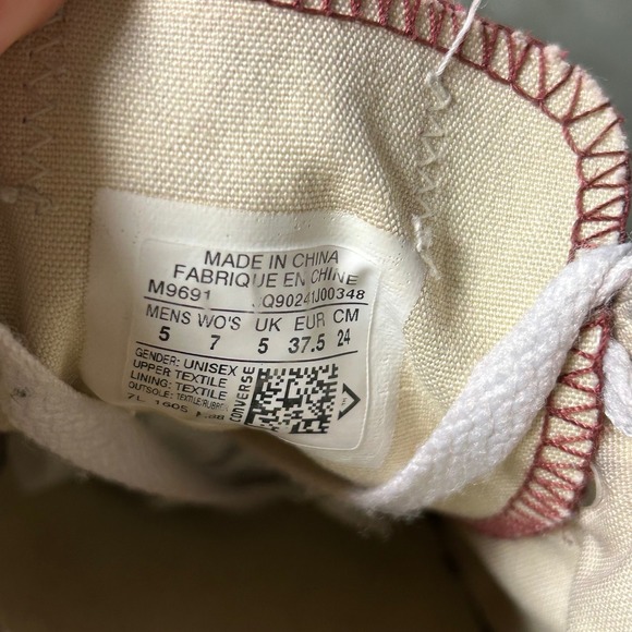 Converse Chuck Taylor All Star Low Top Canvas Sneakers Shoes Mens 5 Womens 7 - Picture 6 of 6